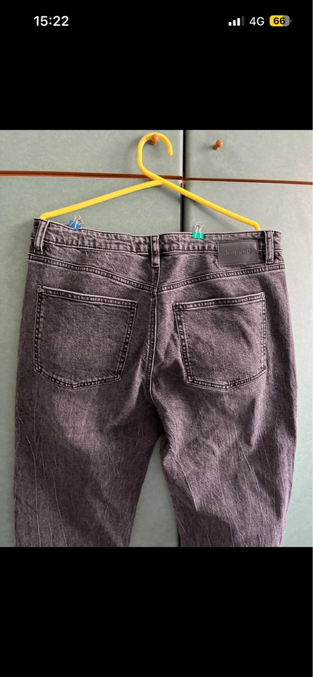 Jeans Desigual vita alta neri