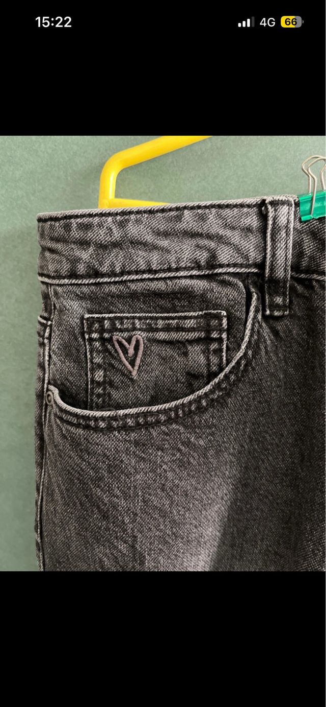 Jeans Desigual vita alta neri