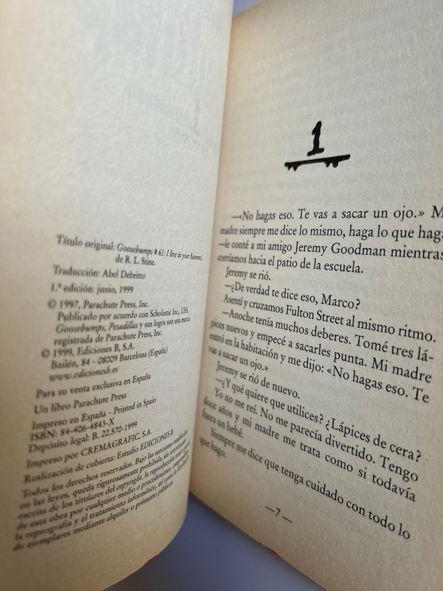 libro pesadillas número 59 el monstruo del sótano