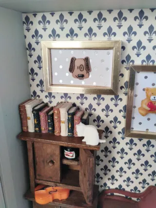 Scatola libro casa delle bambole.