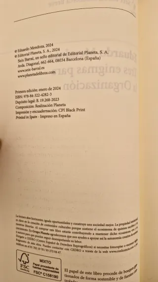 Tres enigmas para la Organización