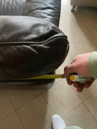 Divano 2 posti grande in pelle