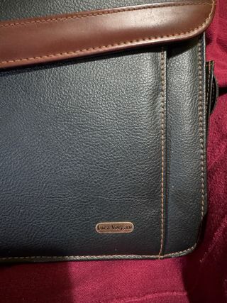 Maletín ejecutivo piel negro y marrón