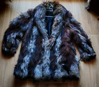 Abrigo de piel Zorro Argente