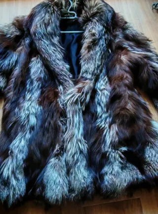 Abrigo de piel Zorro Argente