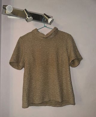 Top Dorado Mujer con Destellos Talla XXL