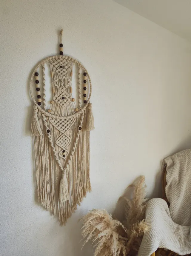 Atrapasueños Macramé Boho Hecho a Mano