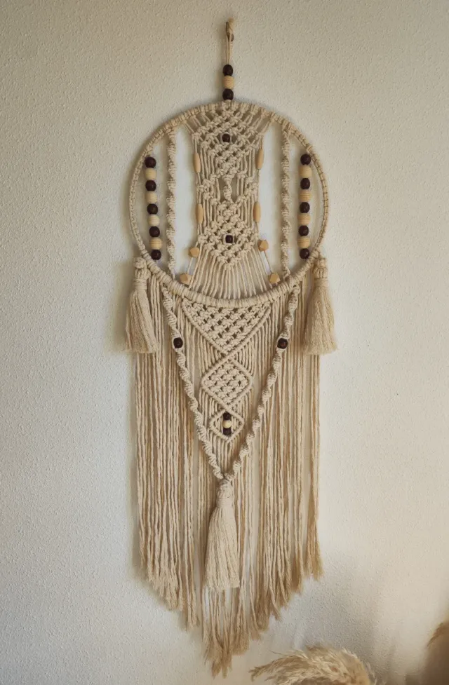 Atrapasueños Macramé Boho Hecho a Mano