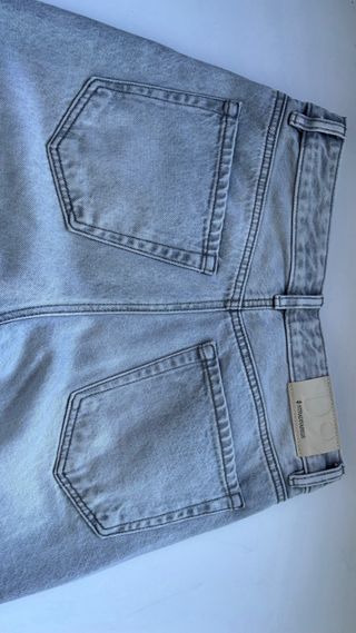 Pantalones Stradivarius anchos grises T.36