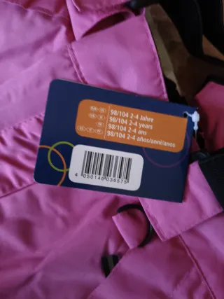 Pantalón de esquí para niña rosa