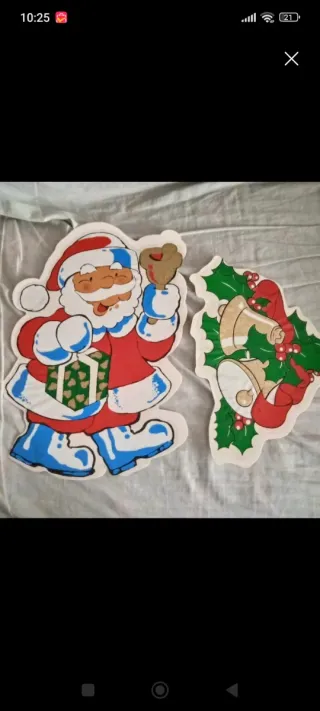 Pegatinas Navideñas Santa y Campanas