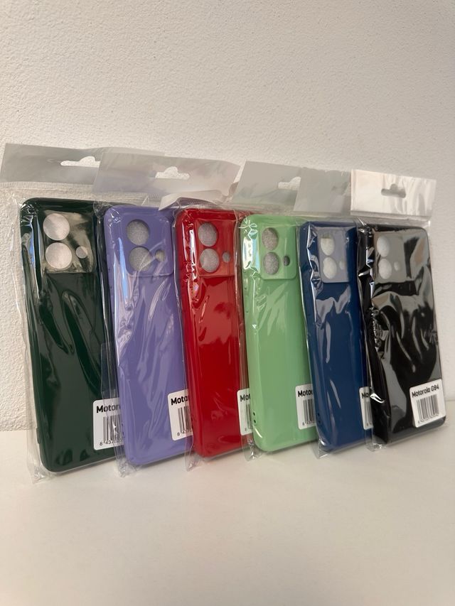 Fundas Motorola G84 silicona colores