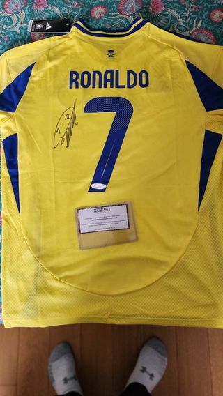 Maglia Cr7 Al Nassr autografata con COA