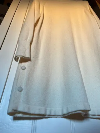 Jersey largo cuello alto beige