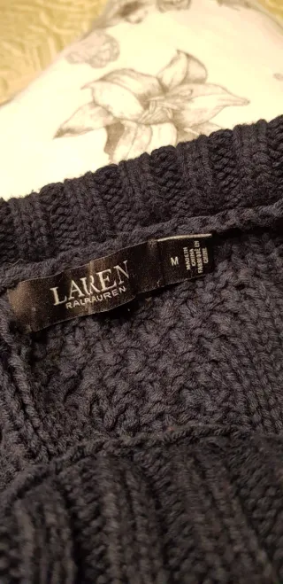 Jersey Ralph Lauren azul con rayas de colores