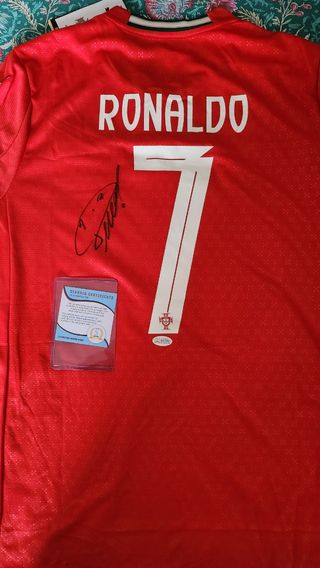 Maglia Cr7 Portogallo autografata con COA