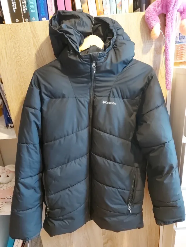 Cazadora de plumas Columbia negra