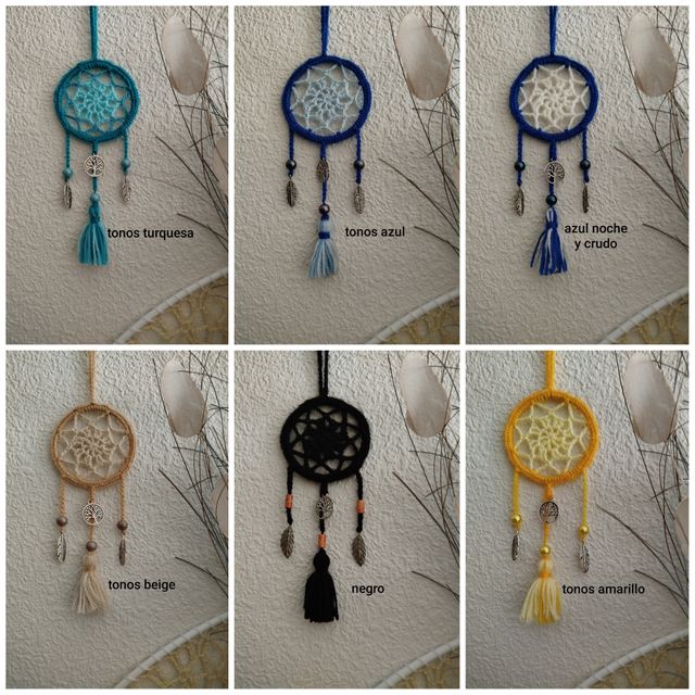 Atrapasueños mini 8 x 19/20 cm - varios colores