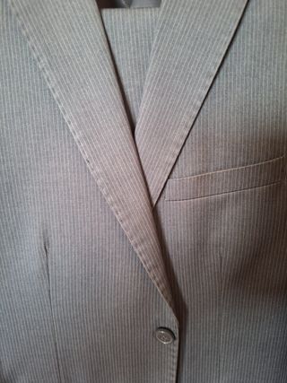 Abito uomo righine grigio tg 46