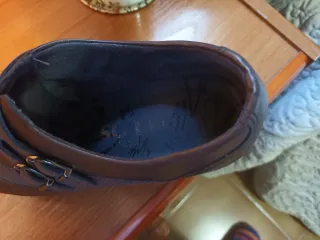 Zapatos Pitillos Talla 36 Marrones y Beige