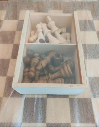 Piezas de ajedrez de madera