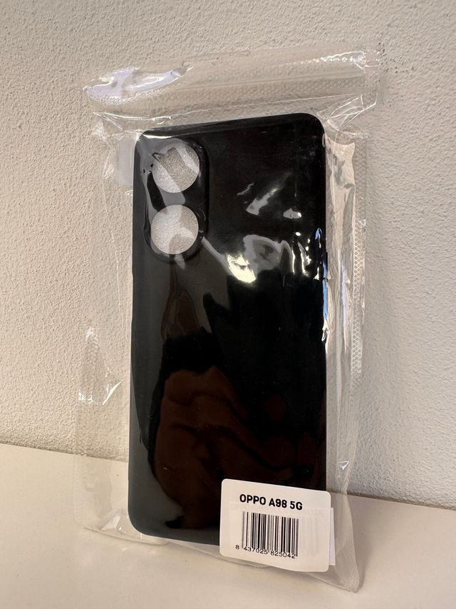 Funda OPPO A98 5G silicona negra