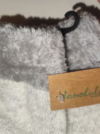 Guantes Honolulu Mujer Grises y Blancos