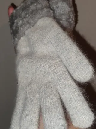 Guantes Honolulu Mujer Grises y Blancos