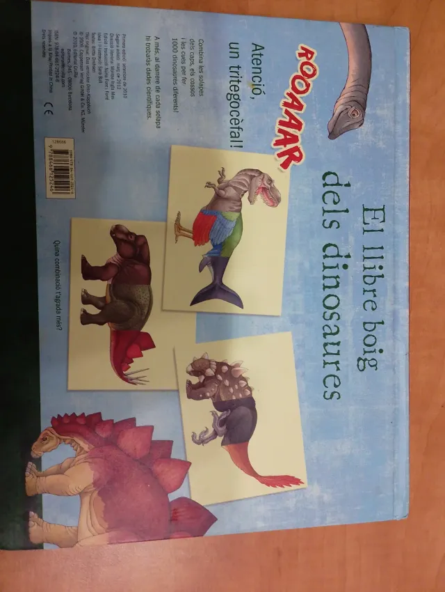 Libro juego de dinosaurios para niños