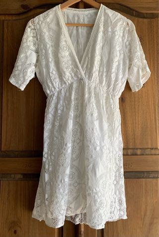 Vestido blanco encaje
