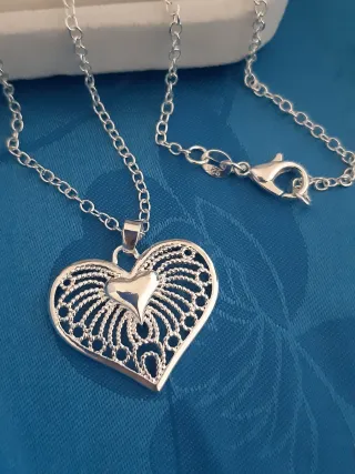 Collar Corazón Filigrana Plata 925