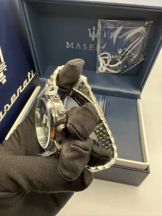 Reloj Maserati Verde y Plateado