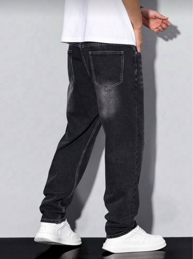 Pantalón vaquero hombre negro/gris XL