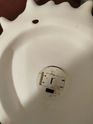 Lampada a forma di conchiglia in vetro