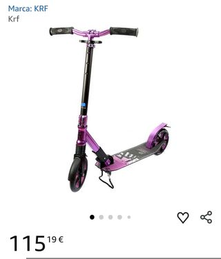 Patinete KRF Premier City 200 suspensión delantera morado
