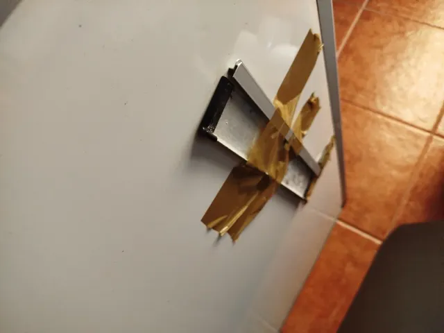 Pizarra Magnética Azul y Plateada