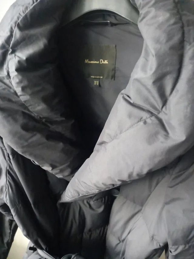 Abrigo Massimo Dutti Negro