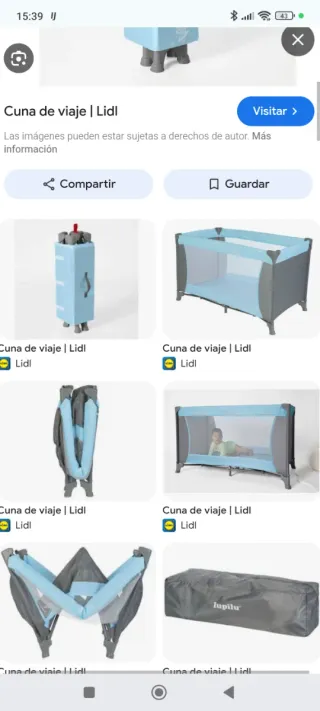 Cuna de viaje + colchón