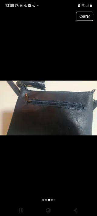 Botín y bolso azul marino. Conjunto muy buen estad