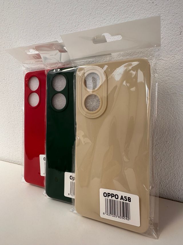 Fundas OPPO A58 silicona varios colores