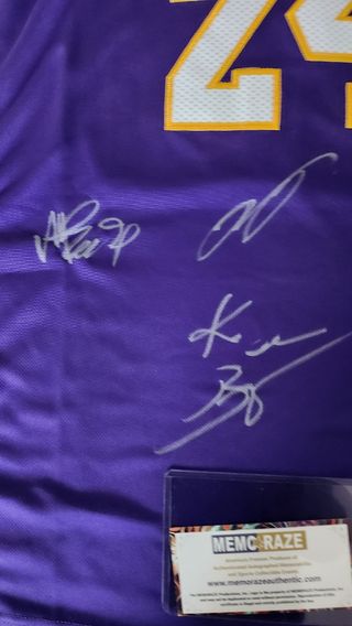 Maglia Lakers Kobe Bryant autografata Legends COA