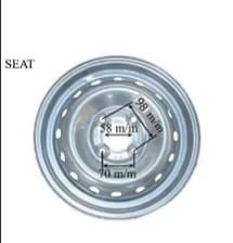 Llanta SEAT 13 pulgadas 4x98 Chapa Original