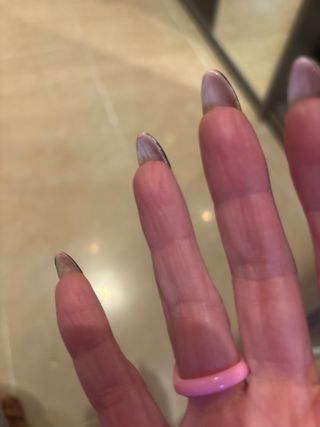 Anillo Corazón Rosa con Piedra Azul