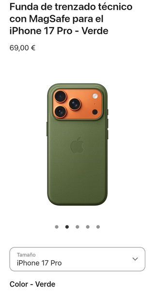 Apple Custodia intrecciata tecnica con MagSafe per iPhone 17 Pro Verde