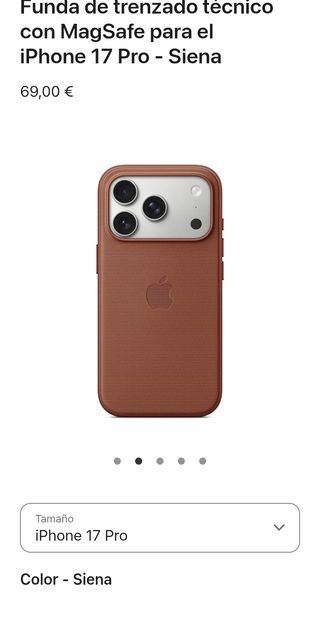 Apple Custodia intrecciata tecnica con MagSafe per iPhone 17 Pro - Siena