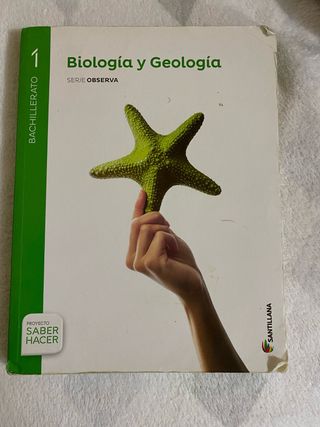 Libro, biología y geología primero de bachillerato