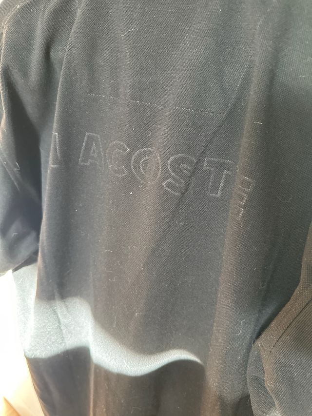 Polo Lacoste Negro Talla L