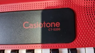 Teclado Casio Casiotone Rojo