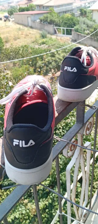 Scarpe Fila Uomo Rosse e Nere Numero 45