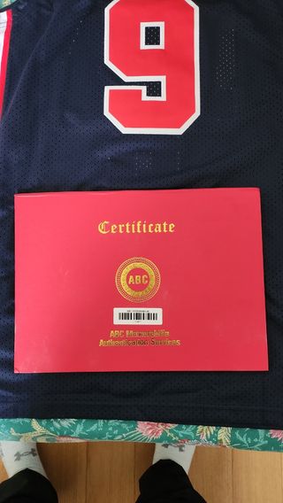 Maglia USA autografata Dream Team Jordan